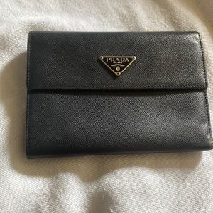 COPY - PRADA black saffiano leather wallet